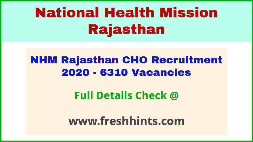 35+ Nhm Rajasthan Cho Result 2021